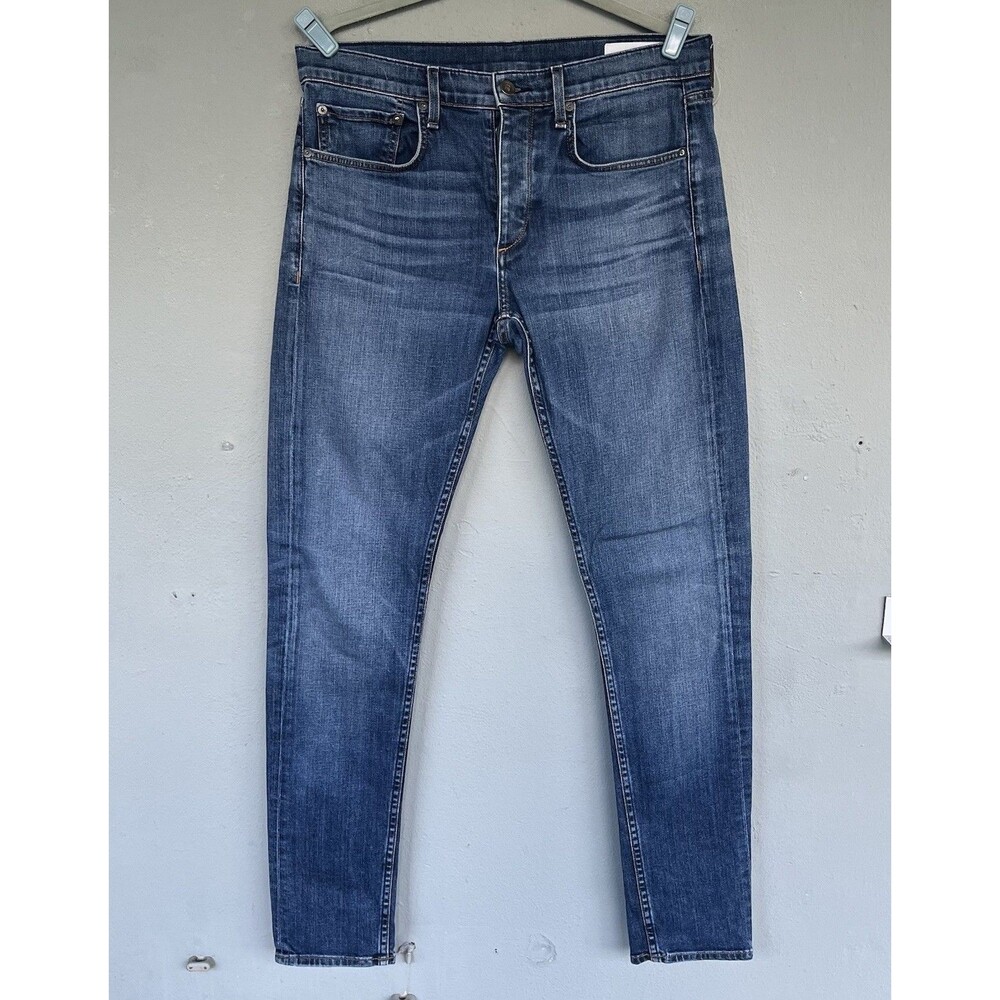 Rag & Bone Jeans Mens 32x33 Fit 1 Skinny Slim Fit Stretch Button Fly Designer